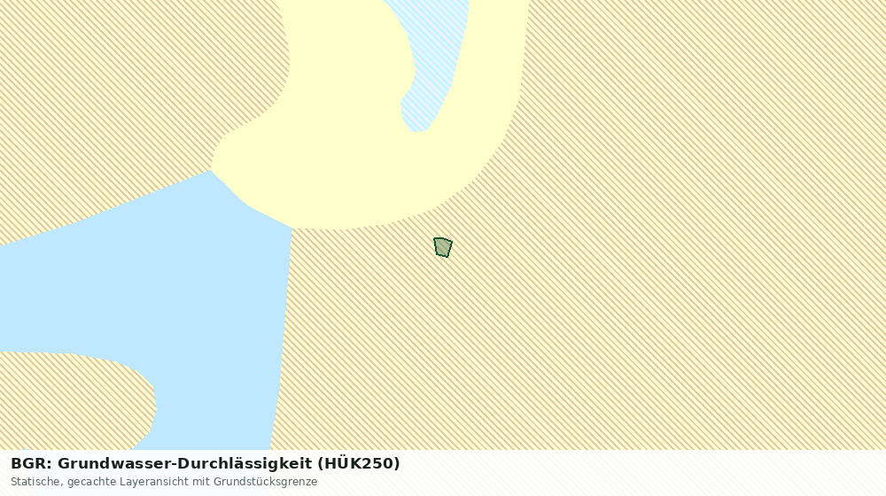 Statische Kartenansicht: BGR: Grundwasser-Durchlässigkeit (HÜK250)