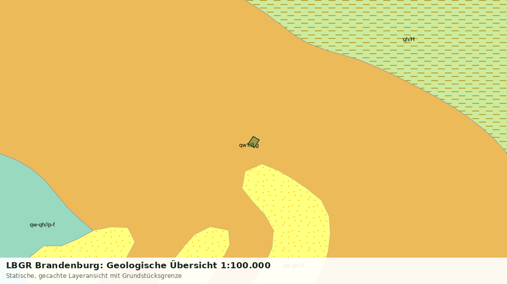 Statische Kartenansicht: LBGR Brandenburg: Geologische Übersicht 1:100.000