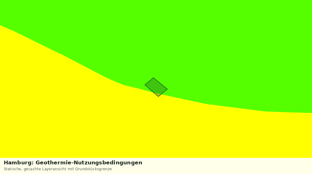 Statische Kartenansicht: Hamburg: Geothermie-Nutzungsbedingungen