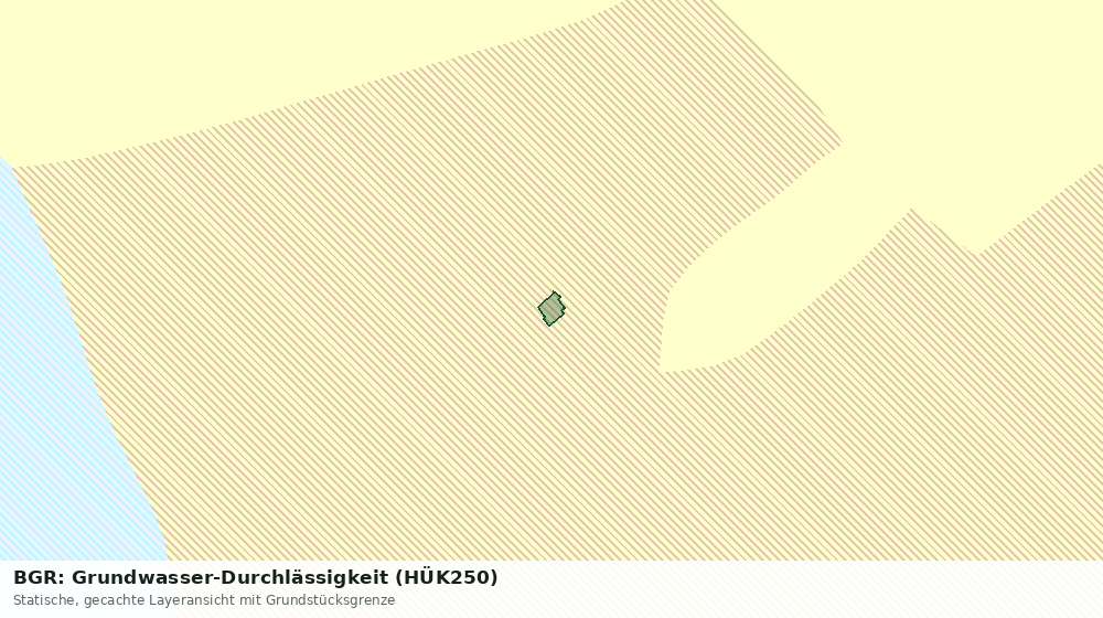 Statische Kartenansicht: BGR: Grundwasser-Durchlässigkeit (HÜK250)
