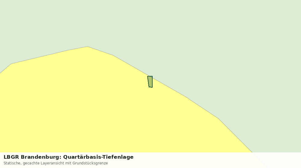 Statische Kartenansicht: LBGR Brandenburg: Quartärbasis-Tiefenlage