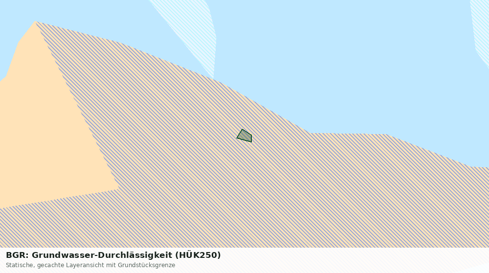 Statische Kartenansicht: BGR: Grundwasser-Durchlässigkeit (HÜK250)
