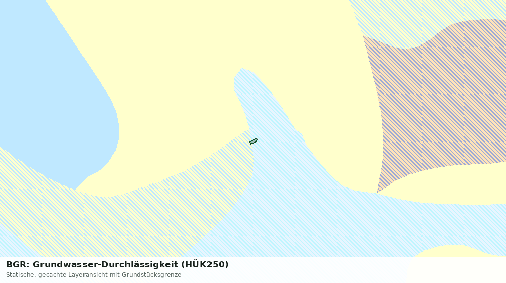 Statische Kartenansicht: BGR: Grundwasser-Durchlässigkeit (HÜK250)
