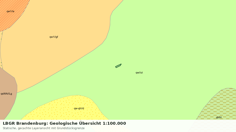 Statische Kartenansicht: LBGR Brandenburg: Geologische Übersicht 1:100.000