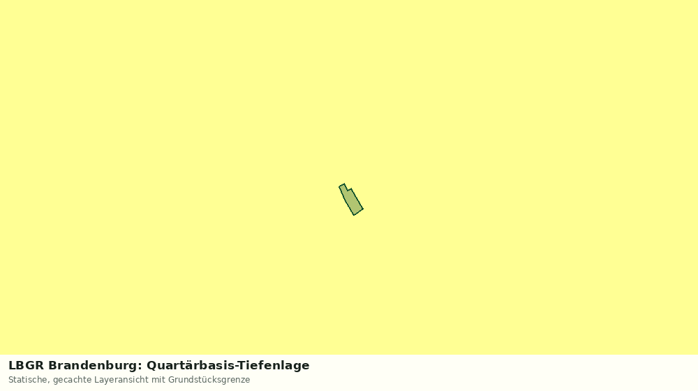 Statische Kartenansicht: LBGR Brandenburg: Quartärbasis-Tiefenlage