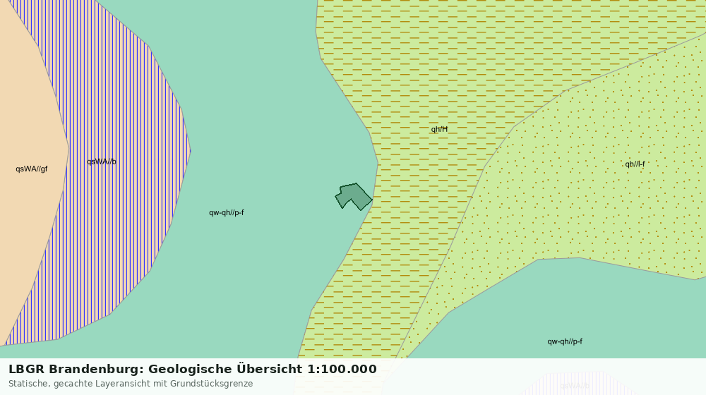 Statische Kartenansicht: LBGR Brandenburg: Geologische Übersicht 1:100.000