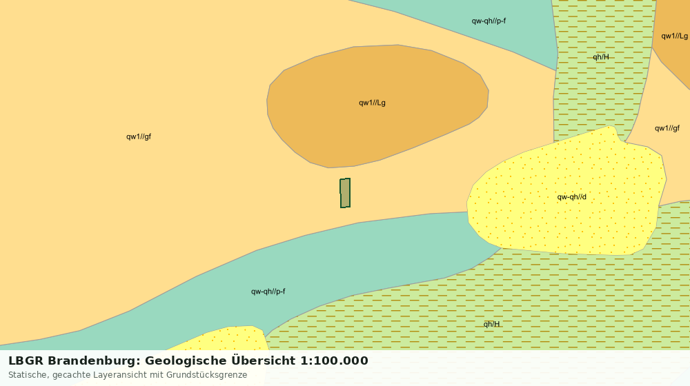 Statische Kartenansicht: LBGR Brandenburg: Geologische Übersicht 1:100.000