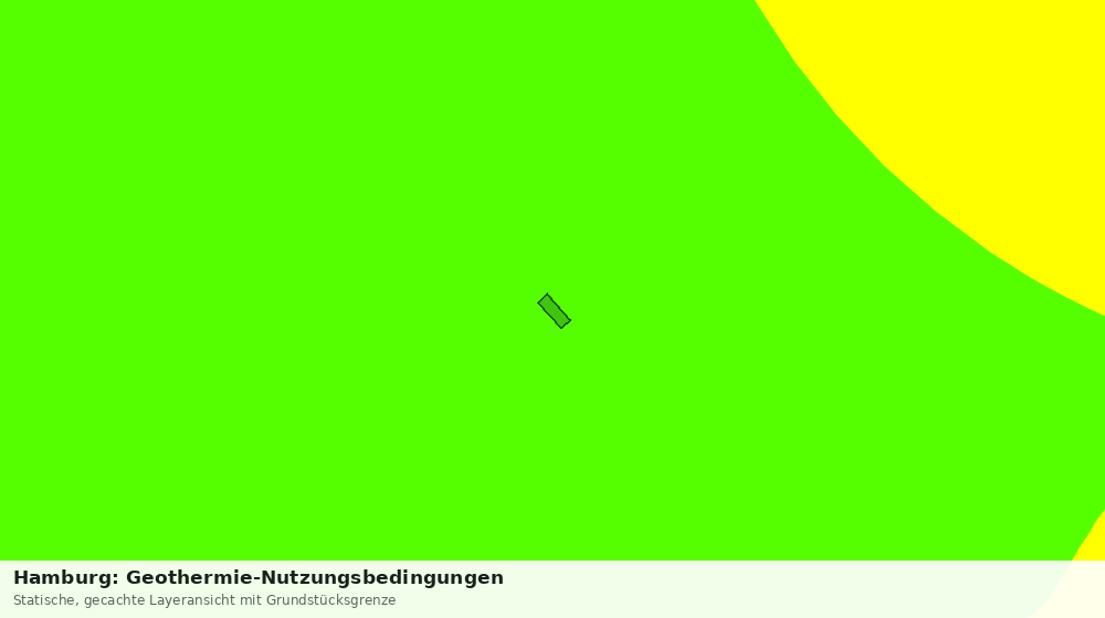 Statische Kartenansicht: Hamburg: Geothermie-Nutzungsbedingungen