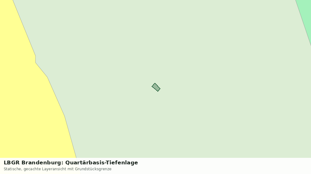Statische Kartenansicht: LBGR Brandenburg: Quartärbasis-Tiefenlage