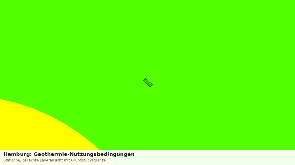 Statische Kartenansicht: Hamburg: Geothermie-Nutzungsbedingungen