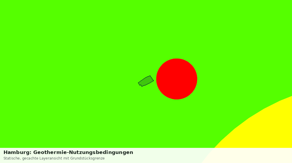 Statische Kartenansicht: Hamburg: Geothermie-Nutzungsbedingungen