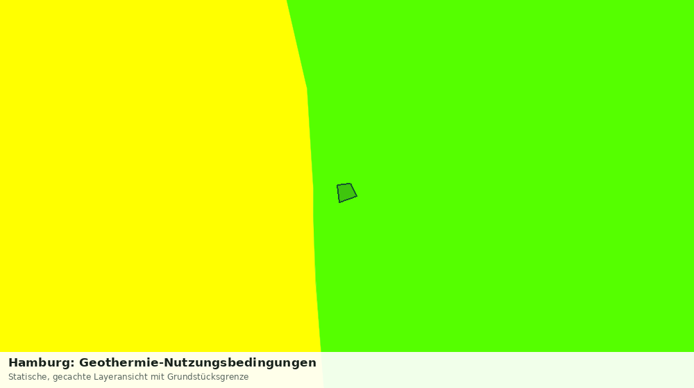 Statische Kartenansicht: Hamburg: Geothermie-Nutzungsbedingungen