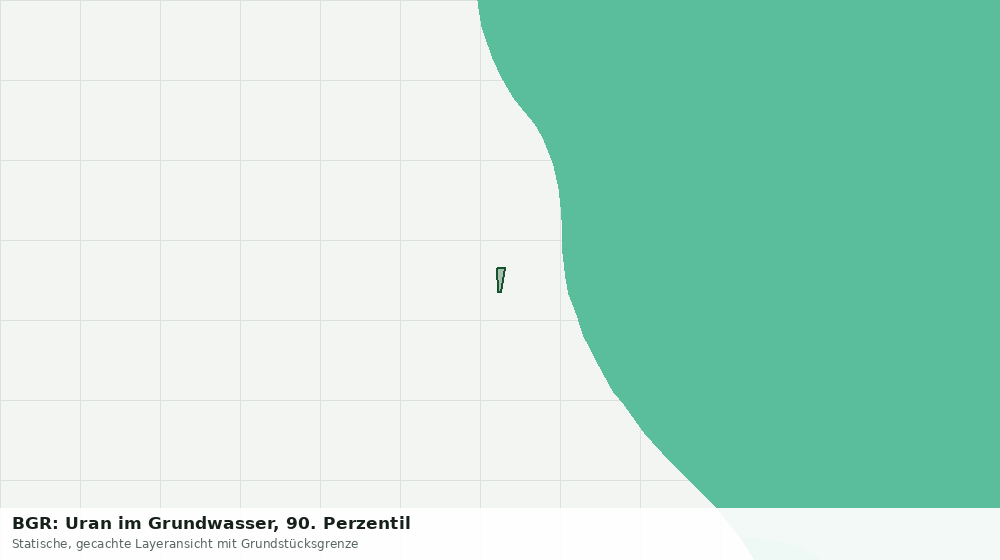 Statische Kartenansicht: BGR: Uran im Grundwasser, 90. Perzentil