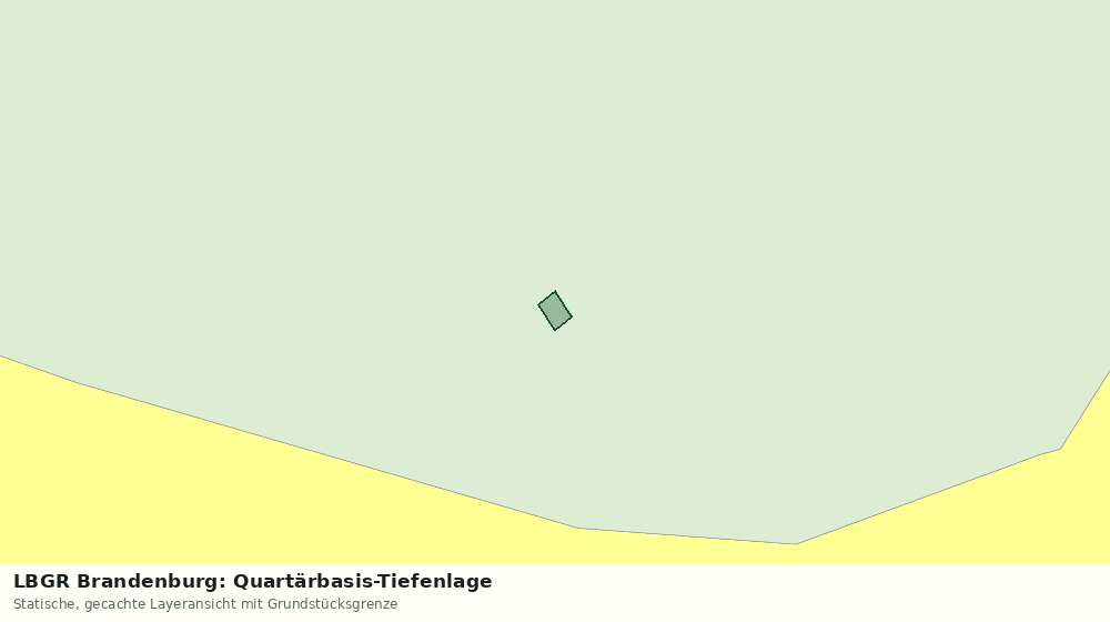 Statische Kartenansicht: LBGR Brandenburg: Quartärbasis-Tiefenlage
