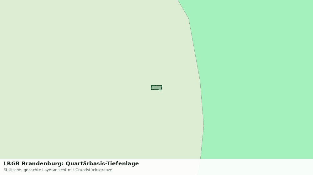 Statische Kartenansicht: LBGR Brandenburg: Quartärbasis-Tiefenlage
