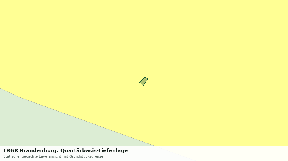 Statische Kartenansicht: LBGR Brandenburg: Quartärbasis-Tiefenlage