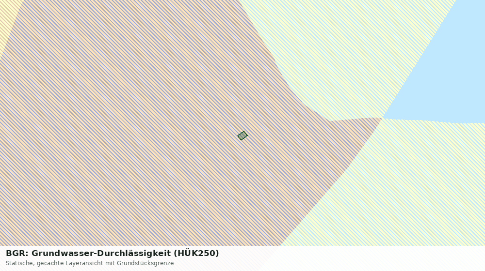 Statische Kartenansicht: BGR: Grundwasser-Durchlässigkeit (HÜK250)