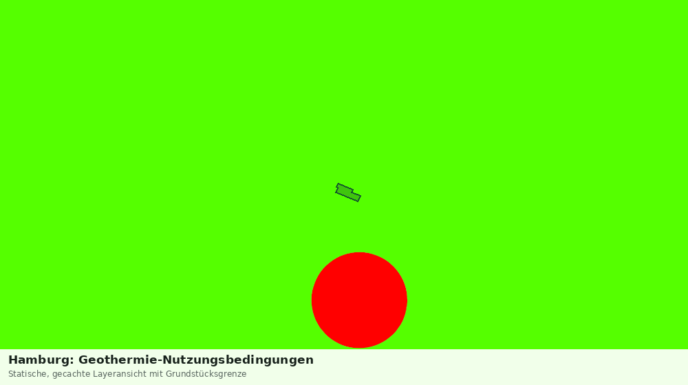 Statische Kartenansicht: Hamburg: Geothermie-Nutzungsbedingungen