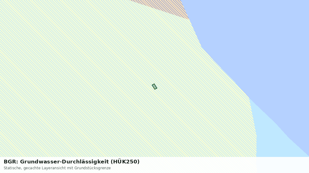 Statische Kartenansicht: BGR: Grundwasser-Durchlässigkeit (HÜK250)