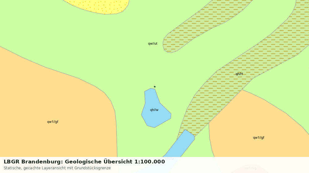 Statische Kartenansicht: LBGR Brandenburg: Geologische Übersicht 1:100.000