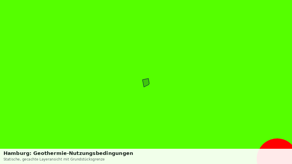 Statische Kartenansicht: Hamburg: Geothermie-Nutzungsbedingungen