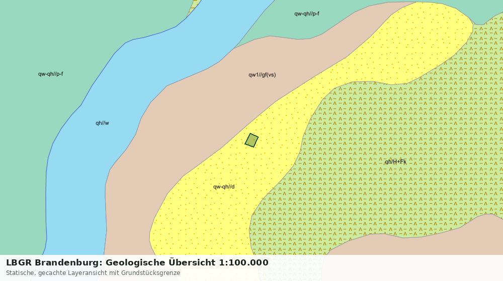 Statische Kartenansicht: LBGR Brandenburg: Geologische Übersicht 1:100.000
