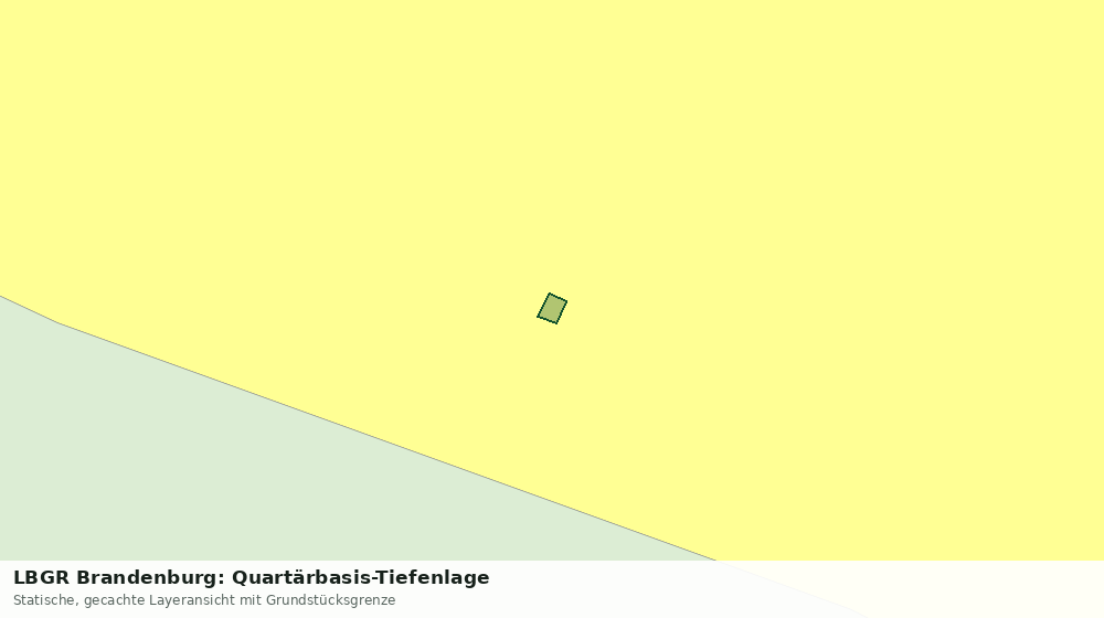 Statische Kartenansicht: LBGR Brandenburg: Quartärbasis-Tiefenlage