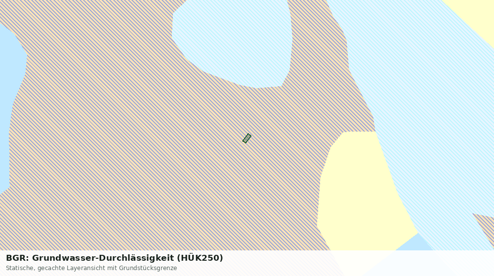 Statische Kartenansicht: BGR: Grundwasser-Durchlässigkeit (HÜK250)