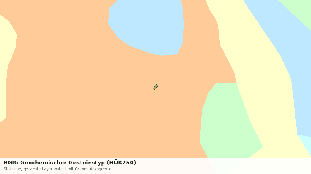 Statische Kartenansicht: BGR: Geochemischer Gesteinstyp (HÜK250)