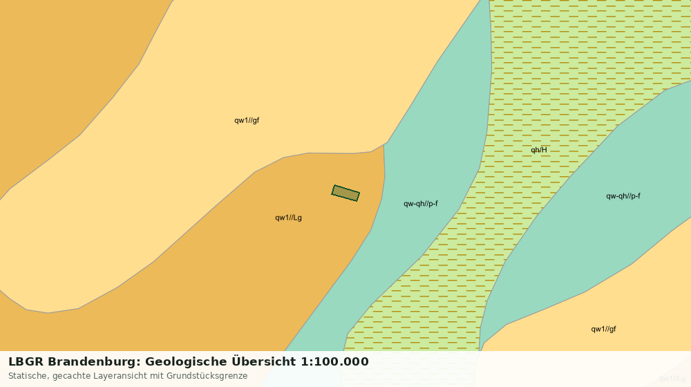 Statische Kartenansicht: LBGR Brandenburg: Geologische Übersicht 1:100.000