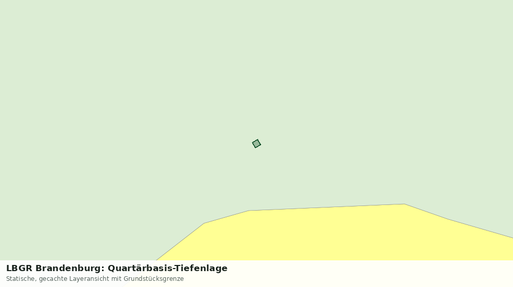 Statische Kartenansicht: LBGR Brandenburg: Quartärbasis-Tiefenlage