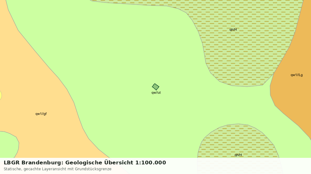 Statische Kartenansicht: LBGR Brandenburg: Geologische Übersicht 1:100.000