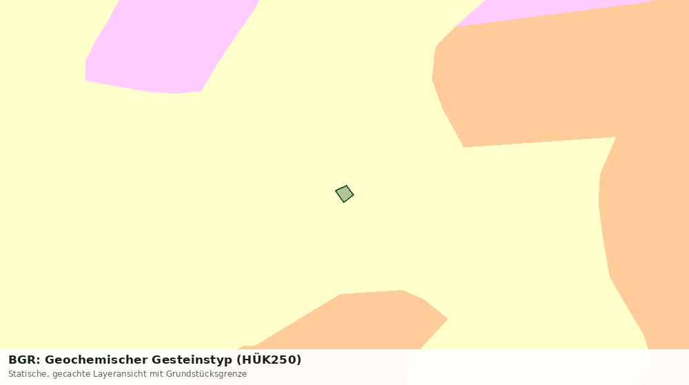 Statische Kartenansicht: BGR: Geochemischer Gesteinstyp (HÜK250)