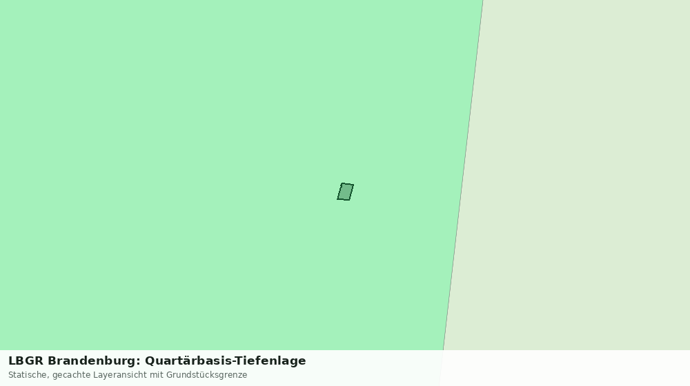 Statische Kartenansicht: LBGR Brandenburg: Quartärbasis-Tiefenlage