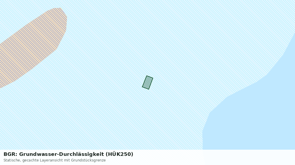Statische Kartenansicht: BGR: Grundwasser-Durchlässigkeit (HÜK250)