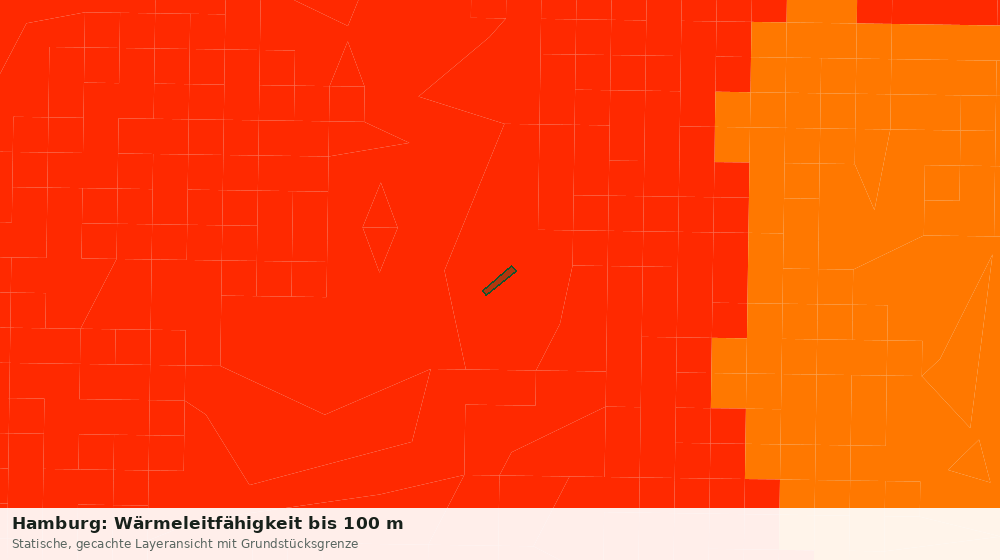Statische Kartenansicht: Hamburg: Wärmeleitfähigkeit bis 100 m