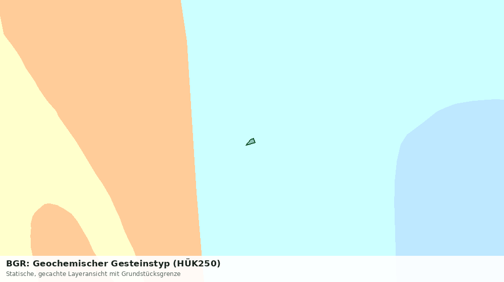Statische Kartenansicht: BGR: Geochemischer Gesteinstyp (HÜK250)