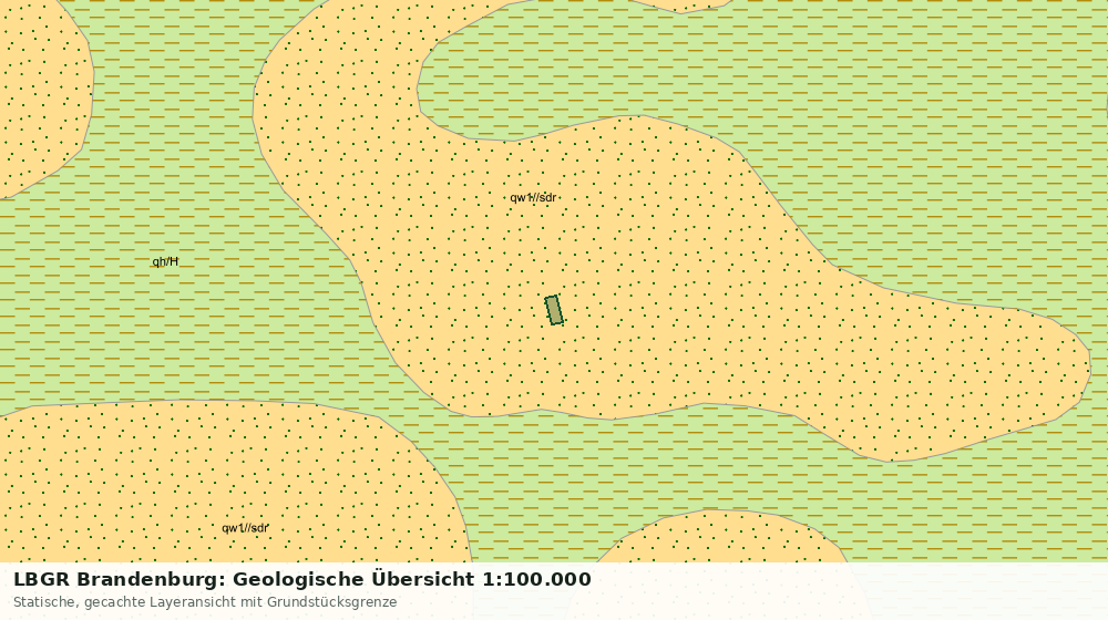 Statische Kartenansicht: LBGR Brandenburg: Geologische Übersicht 1:100.000