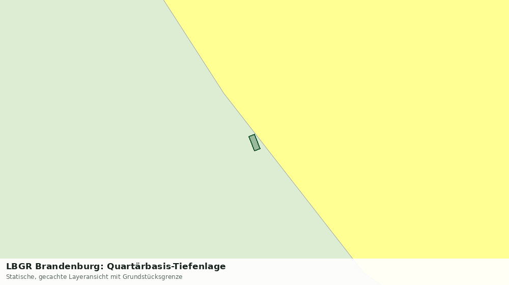 Statische Kartenansicht: LBGR Brandenburg: Quartärbasis-Tiefenlage
