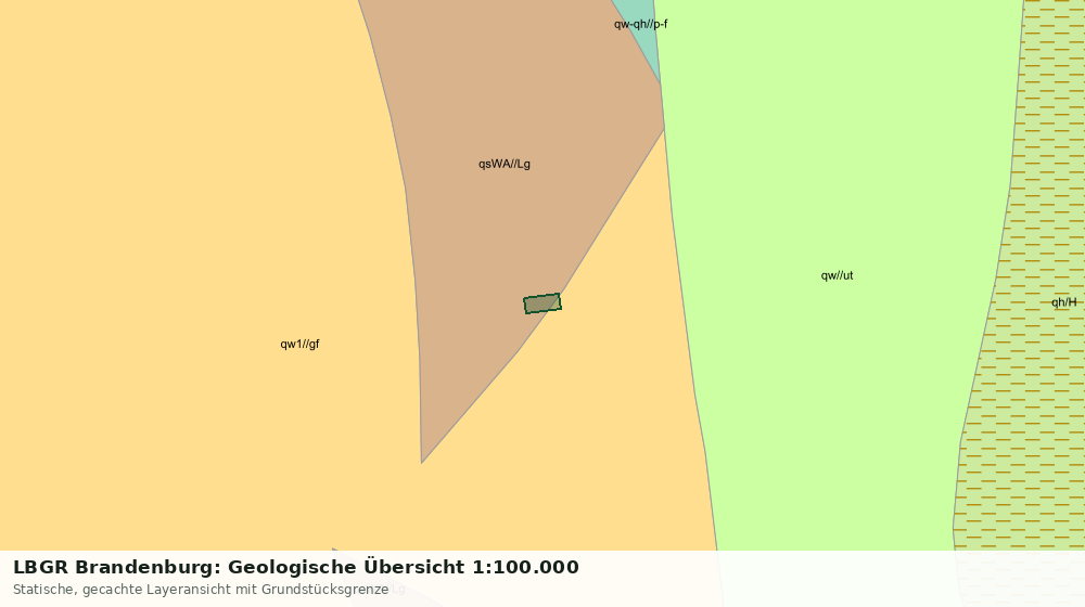 Statische Kartenansicht: LBGR Brandenburg: Geologische Übersicht 1:100.000
