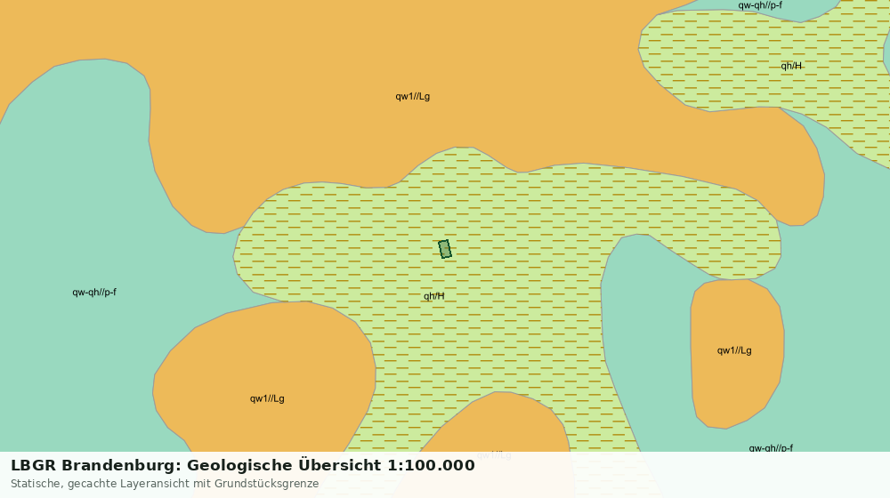 Statische Kartenansicht: LBGR Brandenburg: Geologische Übersicht 1:100.000