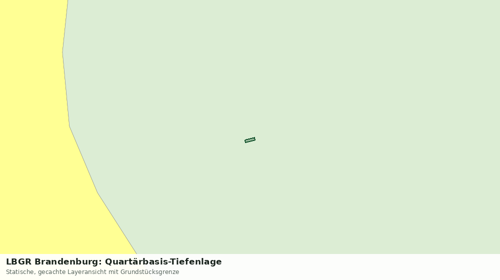 Statische Kartenansicht: LBGR Brandenburg: Quartärbasis-Tiefenlage