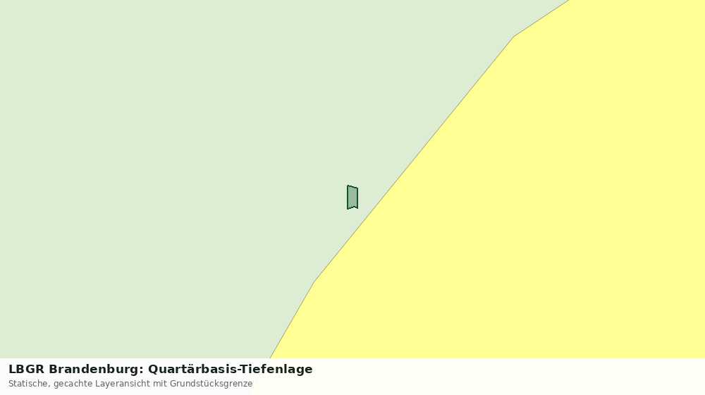 Statische Kartenansicht: LBGR Brandenburg: Quartärbasis-Tiefenlage