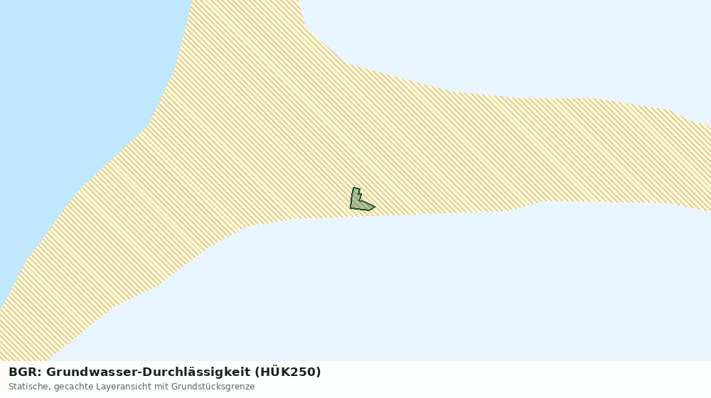 Statische Kartenansicht: BGR: Grundwasser-Durchlässigkeit (HÜK250)