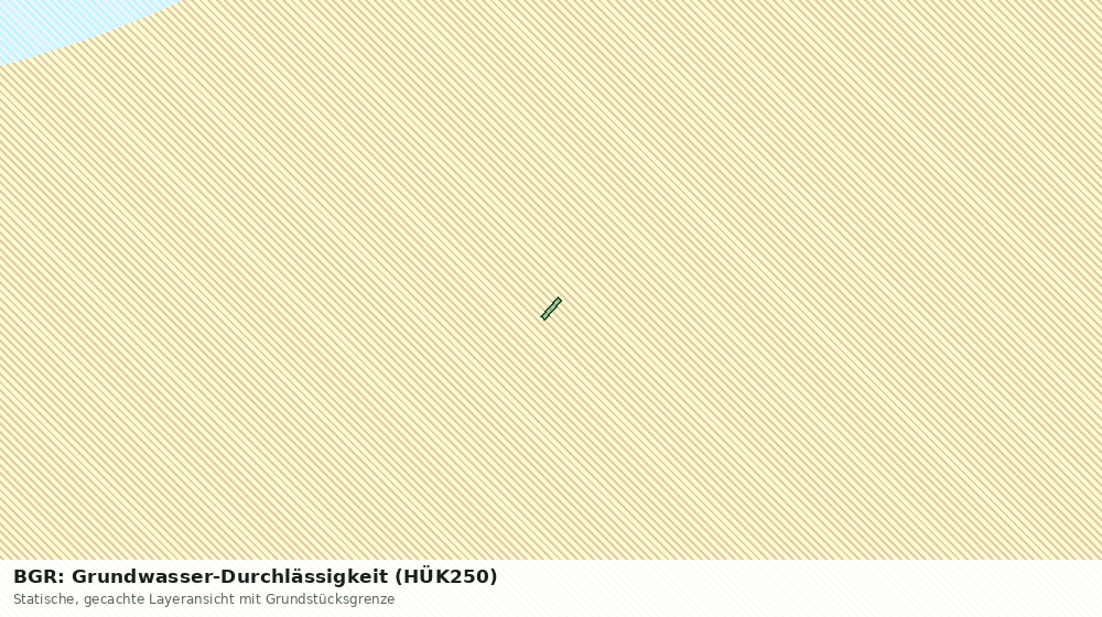 Statische Kartenansicht: BGR: Grundwasser-Durchlässigkeit (HÜK250)