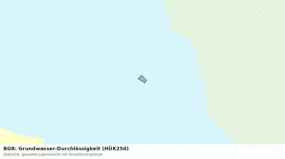 Statische Kartenansicht: BGR: Grundwasser-Durchlässigkeit (HÜK250)