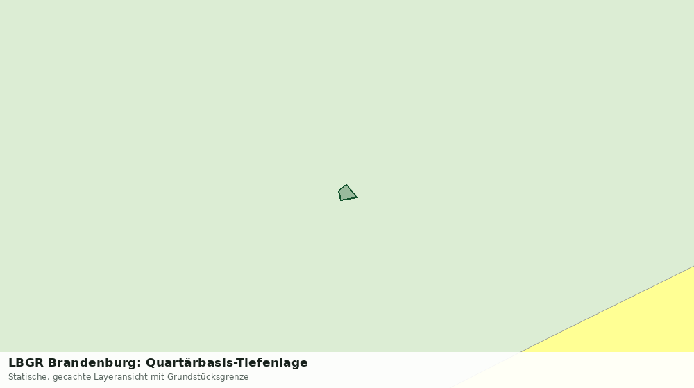 Statische Kartenansicht: LBGR Brandenburg: Quartärbasis-Tiefenlage