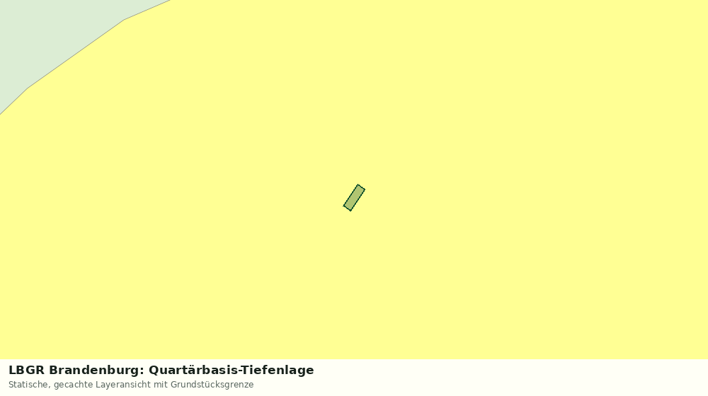Statische Kartenansicht: LBGR Brandenburg: Quartärbasis-Tiefenlage