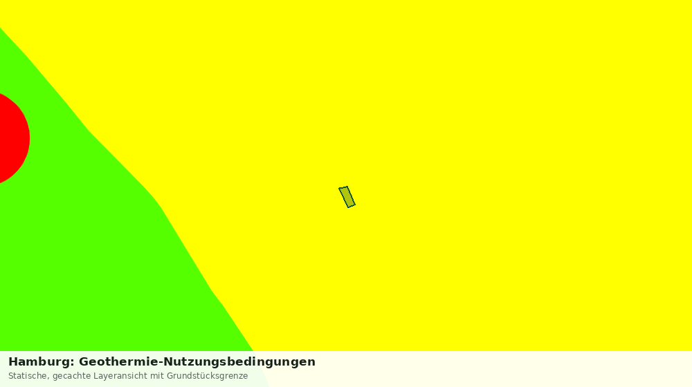 Statische Kartenansicht: Hamburg: Geothermie-Nutzungsbedingungen