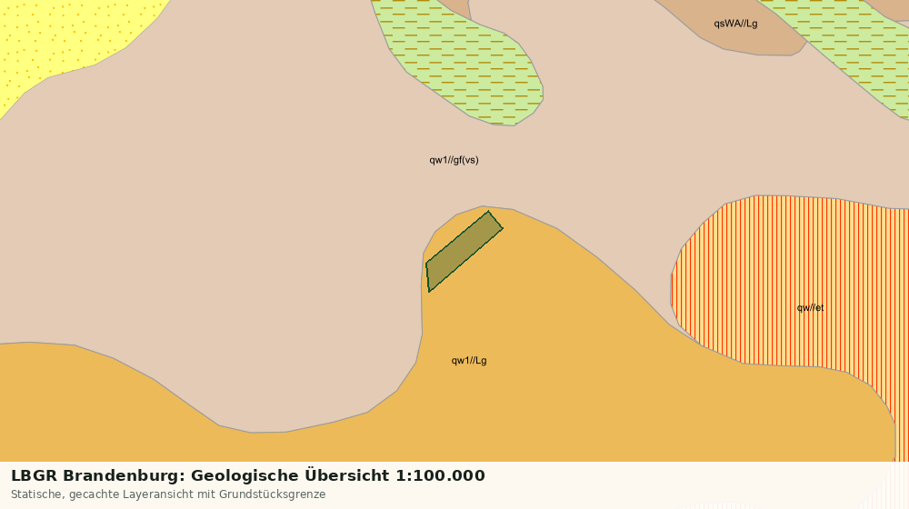 Statische Kartenansicht: LBGR Brandenburg: Geologische Übersicht 1:100.000